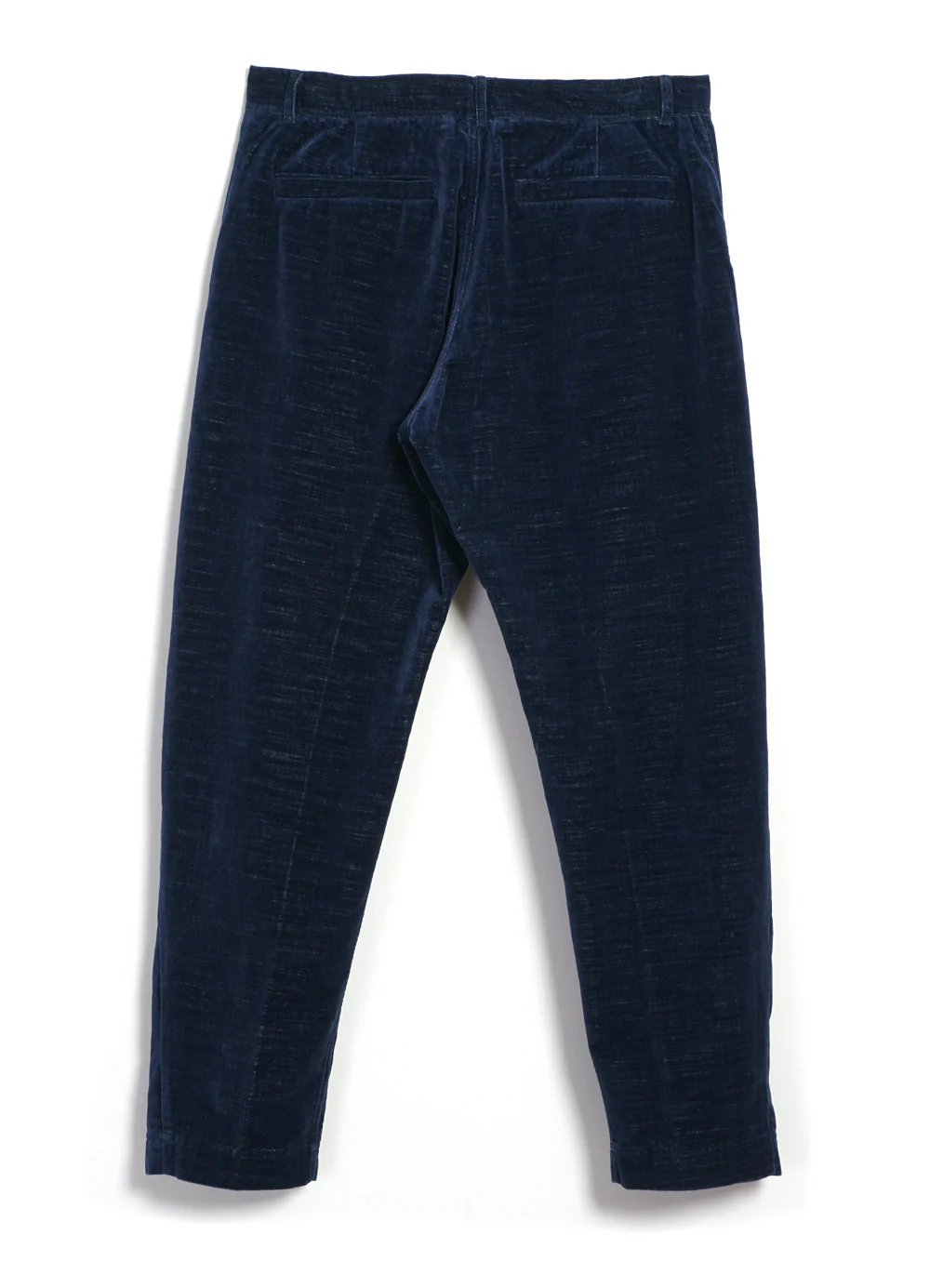 TYGE | Wide Cut Cropped Trousers | Velvet Indigo - Image 6