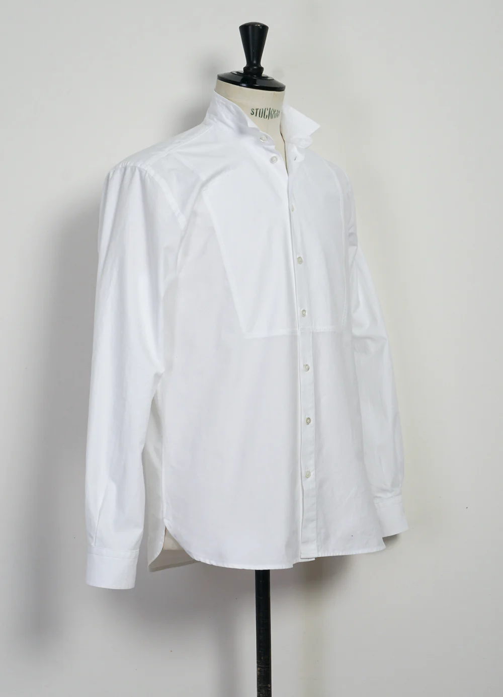 VALDEMAR | Casual Tuxedo Shirt With Bib | White - Image 3