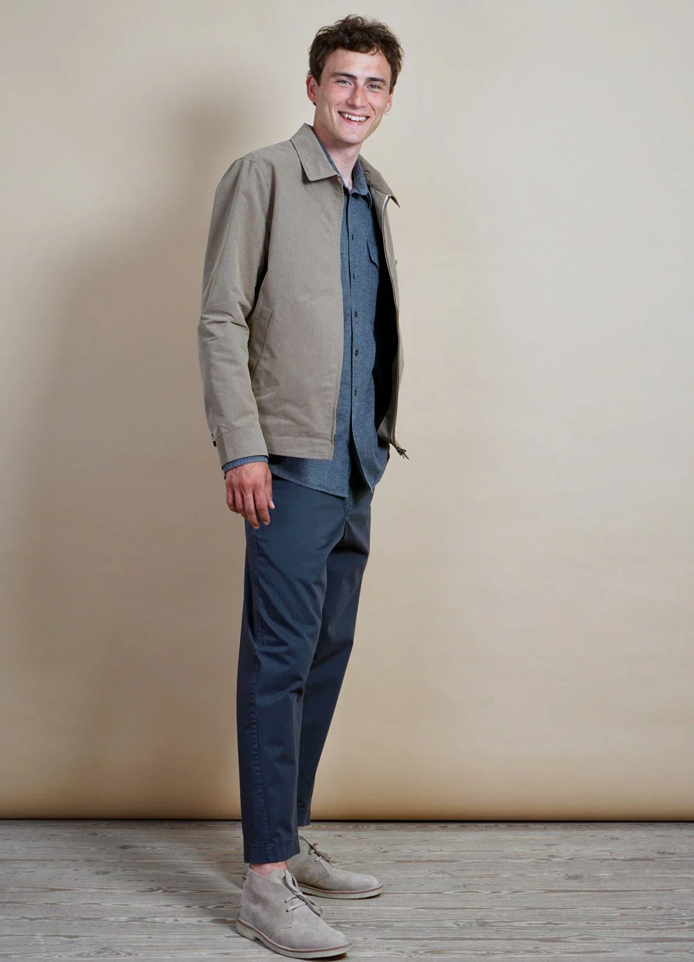 VILLADS | Loose Fit Over Shirt | Stone - Image 4