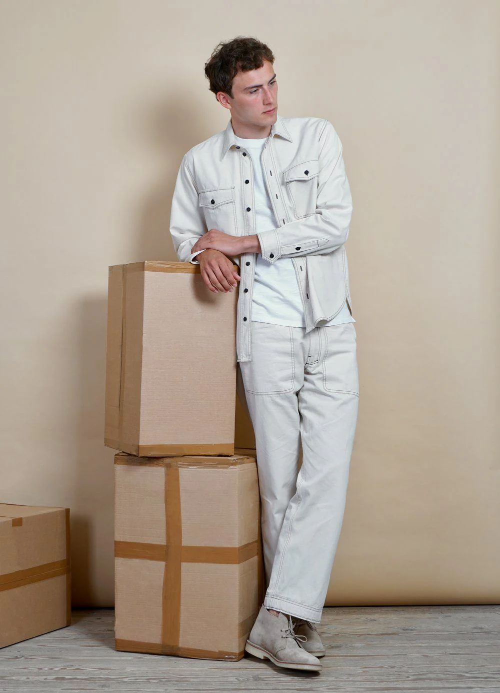 VILLE | Loose Fit Trousers | Nature - Image 2