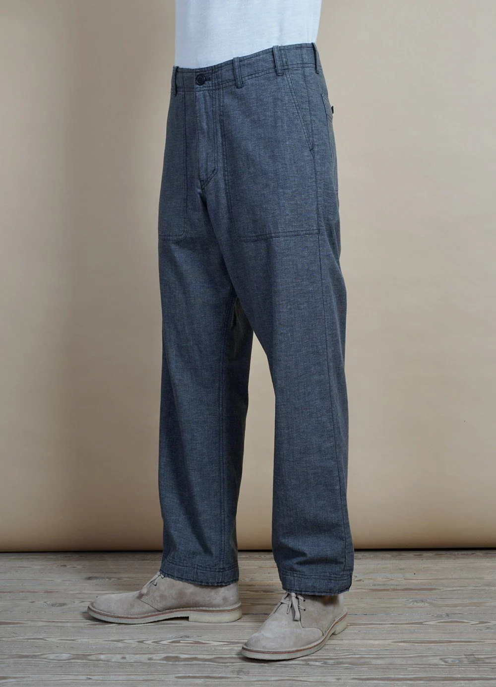 VILLE | Loose Fit Trousers | Stone - Image 4