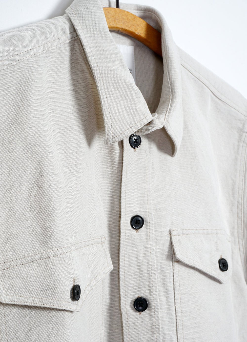 VILLY | Short Sleeve Shirt | Flax Nature - Image 8