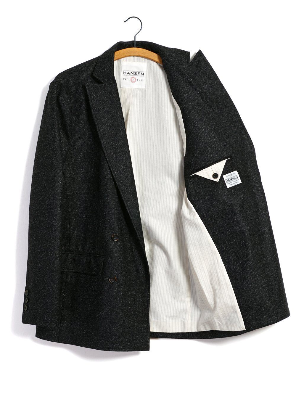 WALTER | Classic Double Breasted Blazer | Black Marble - Image 7