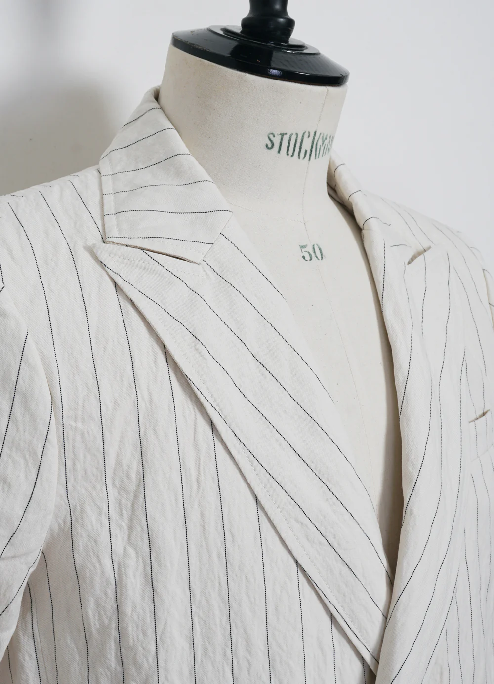 WERNER | Classic Double Breasted Blazer | Ecru Pin - Image 6