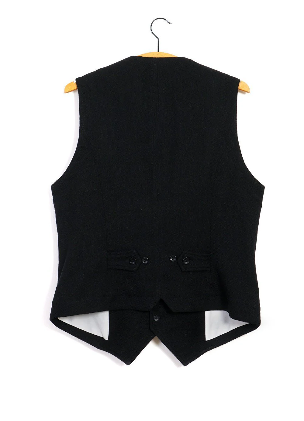 WILLIAM | Lapel Waistcoat | Black - Image 2
