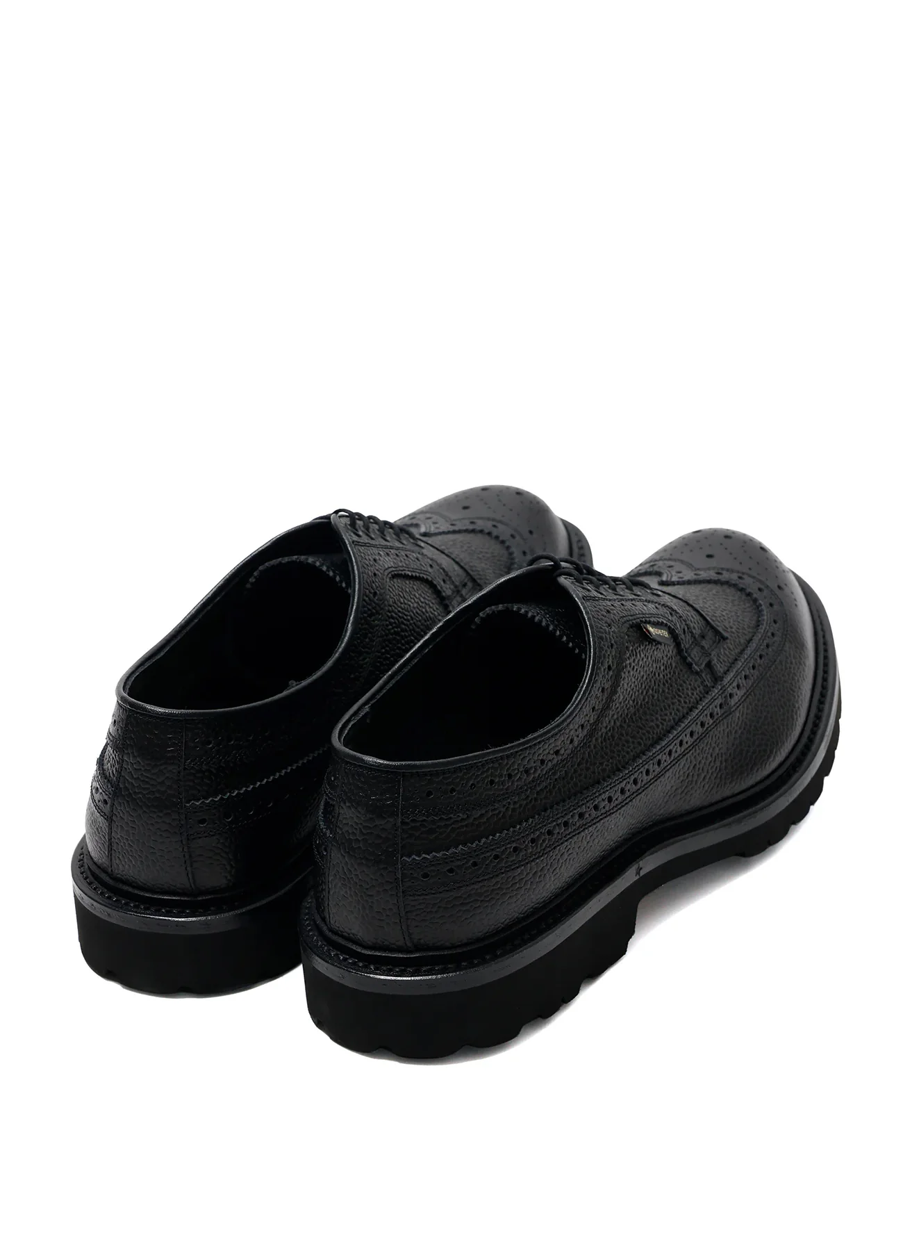 WING-TIP | Gore-Tex Brogue Leather Shoe | Black - Image 3