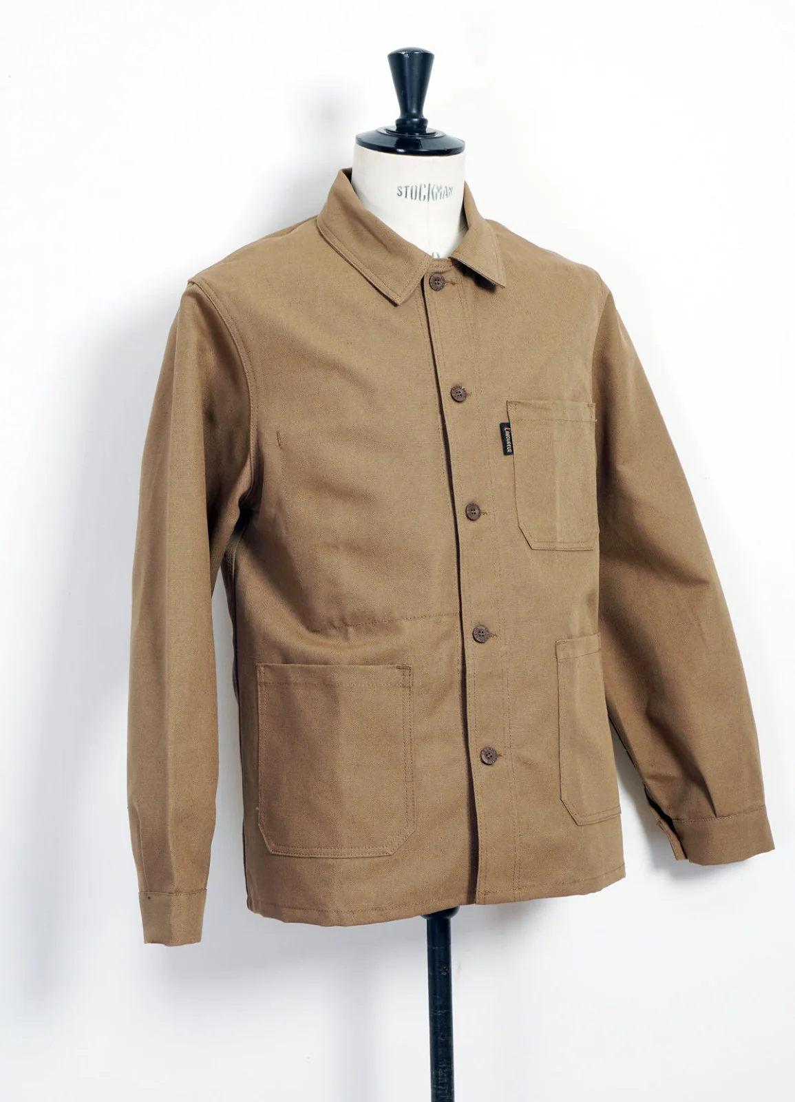 WORK JACKET | Linen/Cotton Blend | Light Brown - Image 2