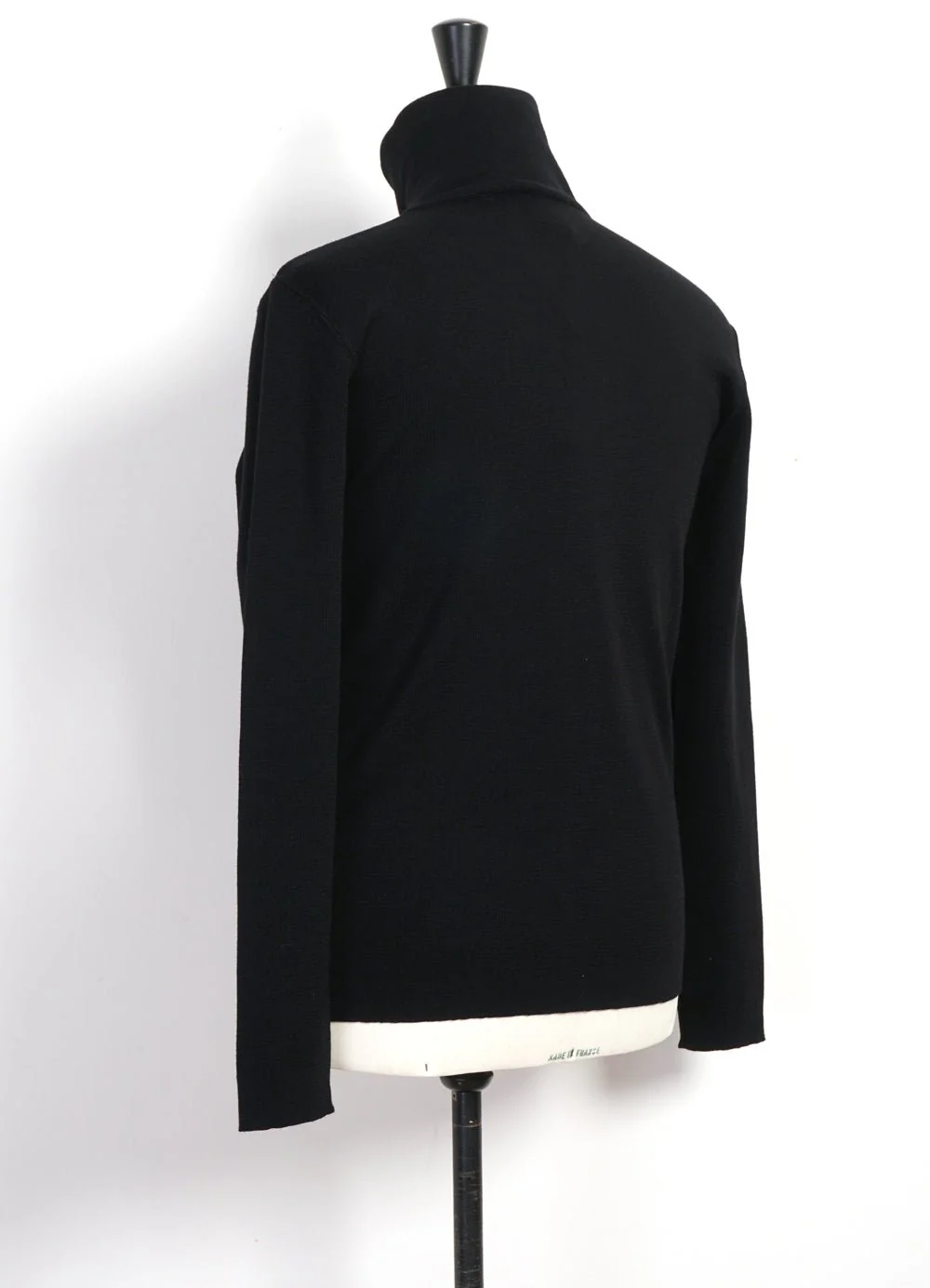 ZIP JACKET | Merino Wool Zip Jacket | Black - Image 3